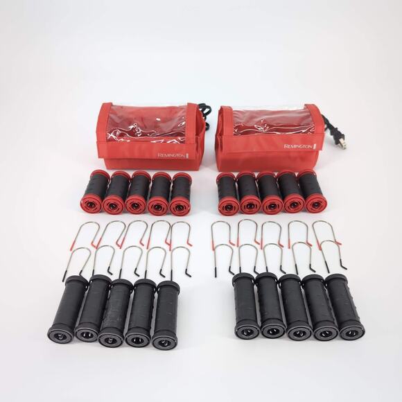 TWO Remington H-1015 Compact Ceramic Ionic Hot Rollers Curlers Compact Sets -GUC - Picture 3 of 13